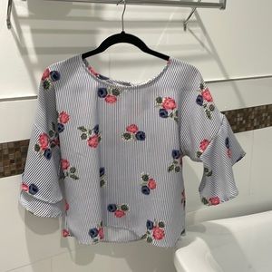 Beautiful blouse. Very fashionable and chic.
